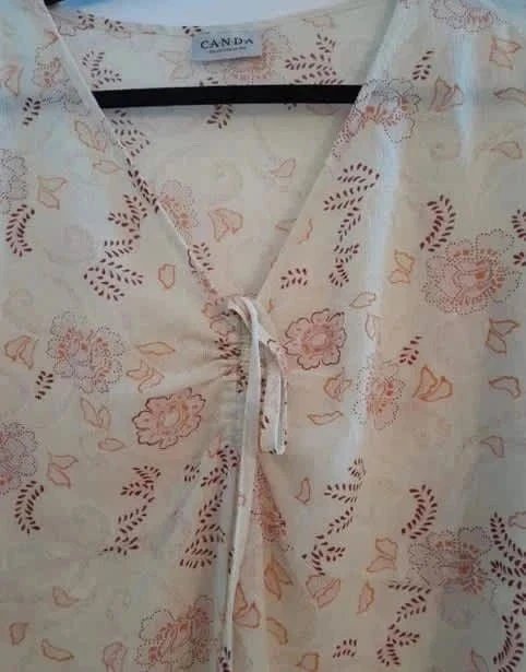 beige top, bedrukt, maat XL, merk CANDA – photo 3